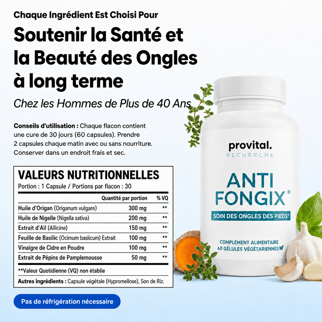 Anti-Fongix | HUILE D'ORIGAN & DE NIGELLE – ÉLIMINE LA MYCOSE DES ONGLES