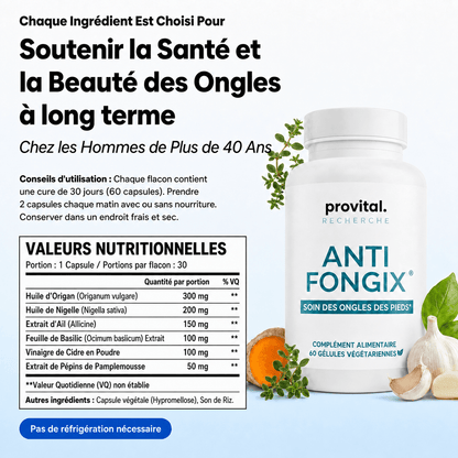 Anti-Fongix | HUILE D'ORIGAN & DE NIGELLE – ÉLIMINE LA MYCOSE DES ONGLES