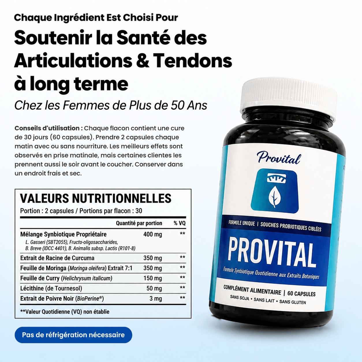 Provital | Le Probiotique Articulaire pour la Ménopause
